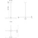 Akari LED 35.5 inch Black Chandelier Ceiling Light