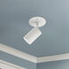 Barclay 1 Light 2.38 inch White Semi-Flush Mount Ceiling Light
