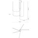 Talis LED 90.25 inch Brushed Nickel Multi-Pendant Ceiling Light