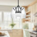 Deco LED 17.75 inch Clear/Black Pendant Ceiling Light