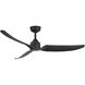 Hugo 52 inch Matte Black Exterior Ceiling Fan