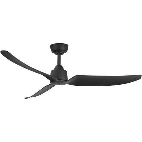 Hugo 52 inch Matte Black Exterior Ceiling Fan