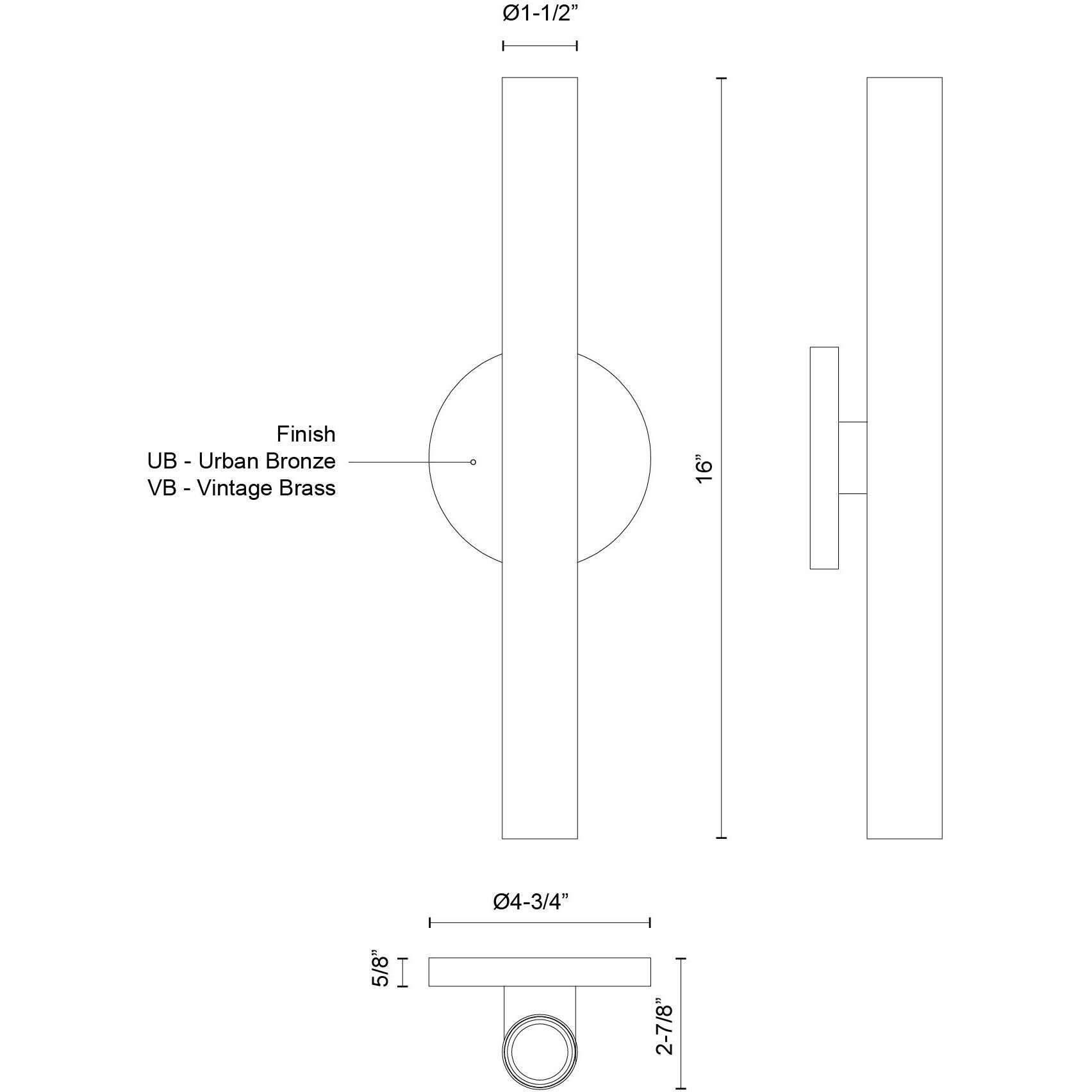Mason Wall Sconce Wall Light in Vintage Brass