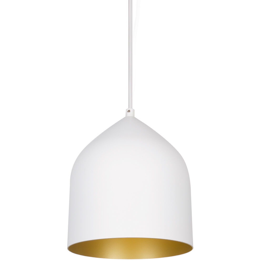Helena Pendant Ceiling Light in White and Gold