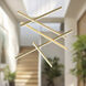 Vega Multi Pendant Ceiling Light in Brushed Gold