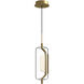 Hilo LED 4.75 inch Brushed Gold Pendant Ceiling Light