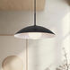 Regent 1 Light 19 inch Black Pendant Ceiling Light