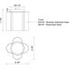 Clover LED 8.38 inch Black Flush Mount Ceiling Light
