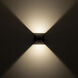 Ellis LED 6.38 inch Black Exterior Wall Sconce