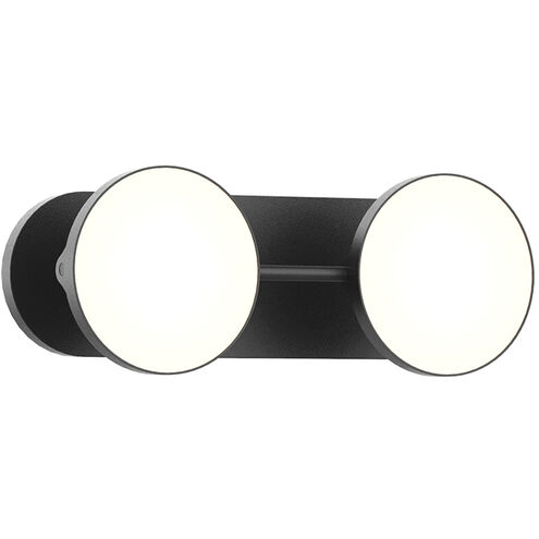 Novel LED 13.25 inch Black Bath Vanity Light Wall Light