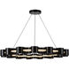 Nami LED 32.75 inch Gloss Black Chandelier Ceiling Light