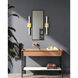 Saphir LED 34.25 inch Brushed Gold Vanity Light Wall Light