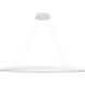 Ovale Linear Pendant Ceiling Light in White