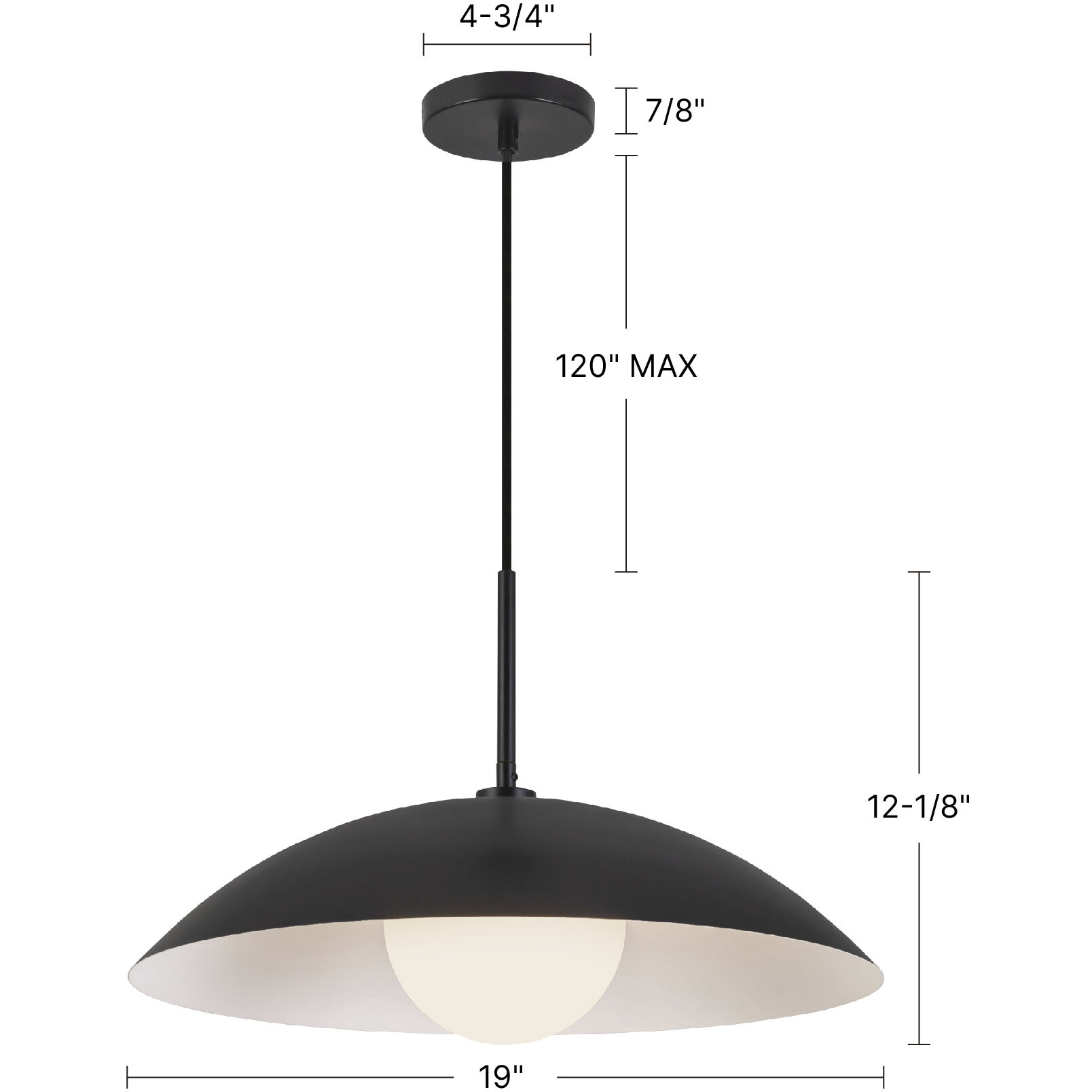 Regent 1 Light 19 inch Burgundy Pendant Ceiling Light