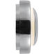 Pebble 8.25 inch Chrome ADA Wall Sconce Wall Light