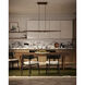 Dakota LED 47.25 inch Walnut Linear Pendant Ceiling Light