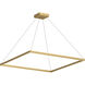 Piazza Pendant Ceiling Light in Brushed Gold