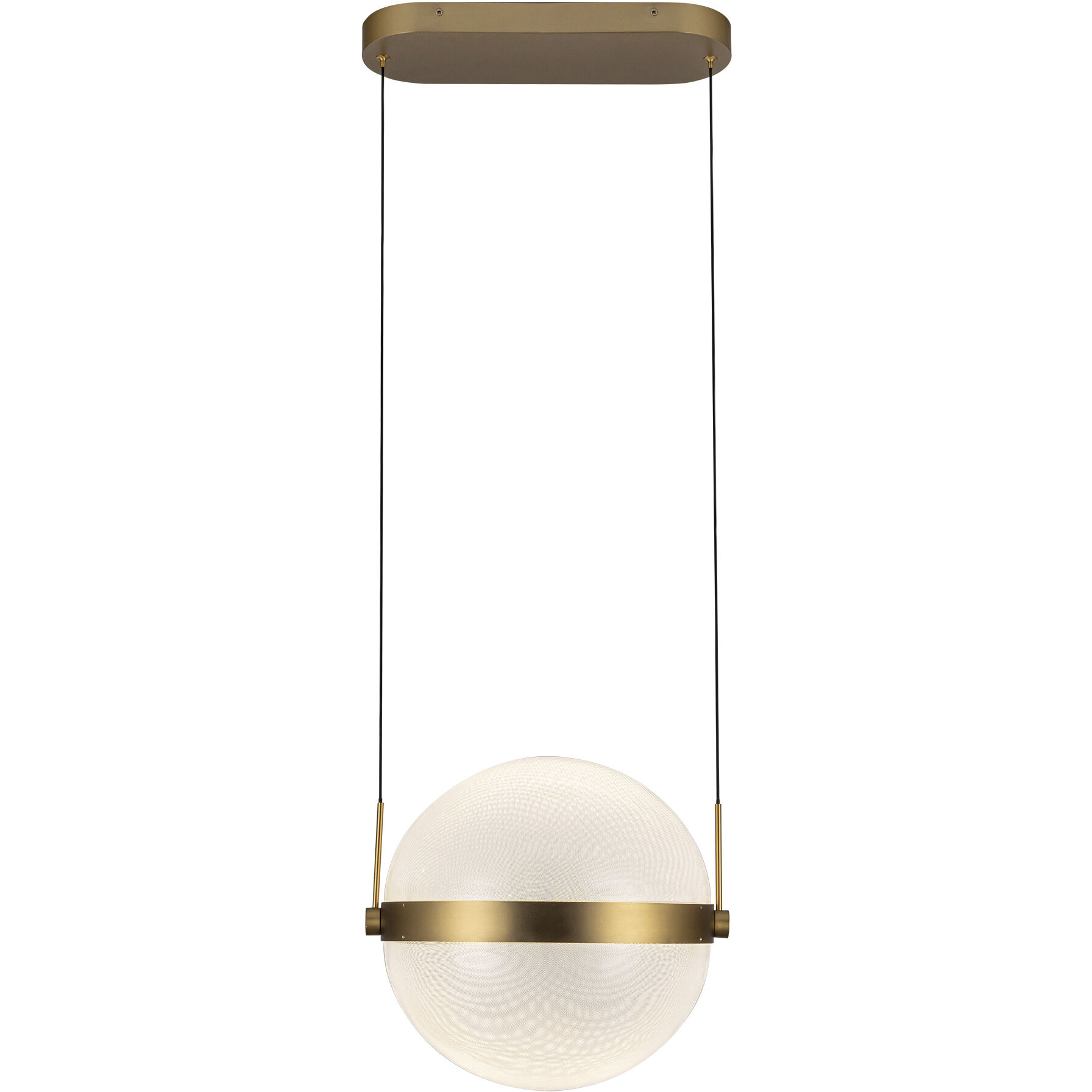 Pisces Pendant Ceiling Light in Brushed Gold
