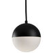 Monae LED 6 inch Black Pendant Ceiling Light