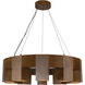 Bosco 34.88 inch Natural Oak Chandelier Ceiling Light