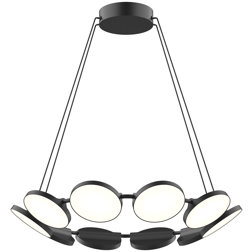 Novel LED 24.63 inch Black Chandelier Ceiling Light