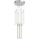 Motif LED 12.75 inch Chrome Multi Pendant Ceiling Light