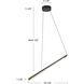 Lex LED 24.13 inch Urban Bronze Linear Pendant Ceiling Light