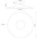 Cruz Wall Sconce Wall Light in Metal - Black and White, Spun Aluminum Shade