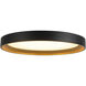 Nix 11.88 inch Black and Gold Flush Mount Ceiling Light