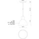 Chroma LED 6.38 inch Chrome Pendant Ceiling Light