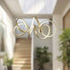 Synergy LED 23.75 inch Antique Brass Chandelier Ceiling Light