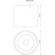 Falco LED 5.13 inch Black Flush Mount Ceiling Light, Round
