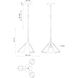 Mulberry LED 21.75 inch Black and Light Guide Pendant Ceiling Light