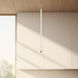 Motif LED 0.75 inch Brushed Gold Pendant Ceiling Light