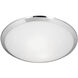 Malta 1 Light 12 inch Chrome Flush Mount Ceiling Light
