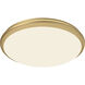 Malta LED 15 inch Brushed Gold Flush Mount Ceiling Light