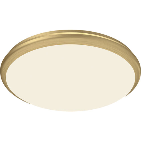 Malta LED 15 inch Brushed Gold Flush Mount Ceiling Light