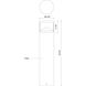 Dover 120 24 watt Black Exterior Bollard