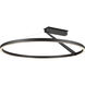 Roda LED 31.5 inch Black Semi-Flush Mount Ceiling Light