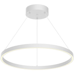 Cerchio 23.63 inch White Pendant Ceiling Light