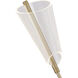 Mulberry LED 5.38 inch Brushed Gold and Light Guide Wall Sconce Wall Light