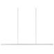 Vega Linear Pendant Ceiling Light in White