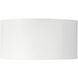 Uma 7.25 inch White Semi-Flush Mount Ceiling Light