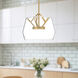 Deco Pendant Ceiling Light in Brushed Gold