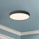 Rynn 7.13 inch Black Flush Mount Ceiling Light