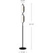Hilo 63.5 inch 17.00 watt Black Floor Lamp Portable Light