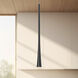 Taper LED 1.25 inch Black Pendant Ceiling Light