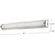 Charlotte LED 36 inch Chrome Bath Vanity Light Wall Light