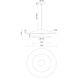 Cruz LED 24 inch Felt - Gray Pendant Ceiling Light in Felt Shade