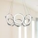 Oros LED 24 inch Antique Silver Chandelier Ceiling Light